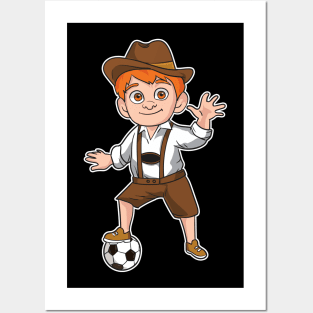 German Soccer Boy Germany Oktoberfest Futbol Posters and Art